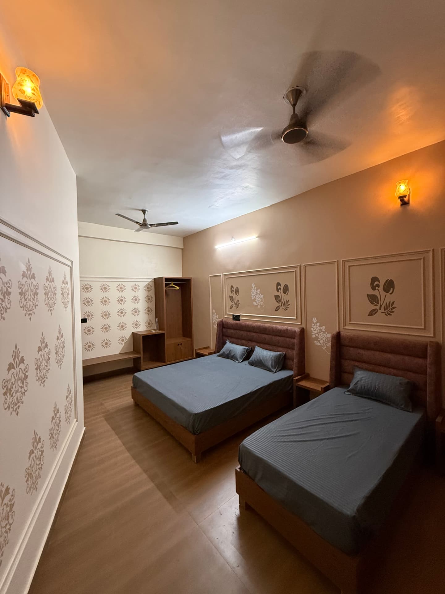 Family room prepared by the JSR Palace hospitality team, Pushkar